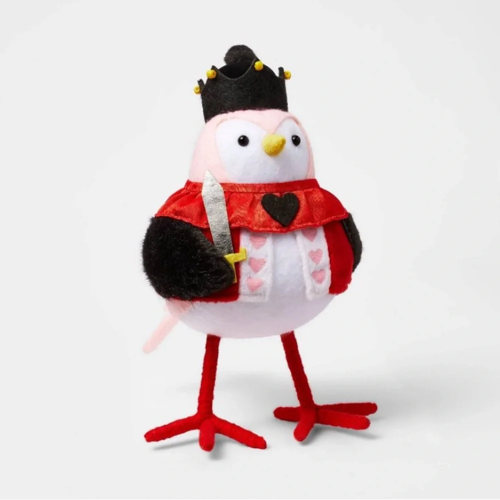 King of Hearts Bird Featherly Friends Valentine's Day 2024 Target Bird New